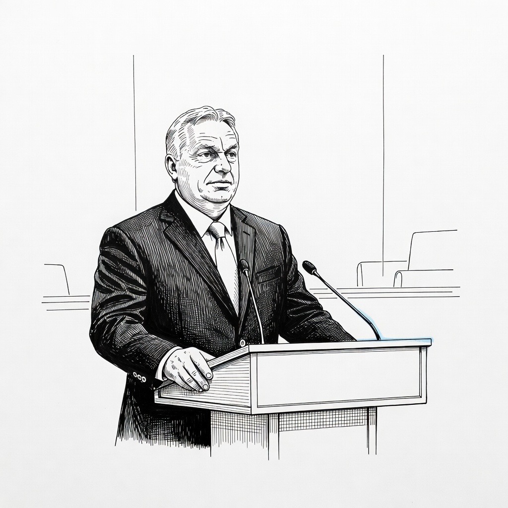 Illustration for: Hungarian Prime Minister Viktor Orbán Defeated in Historic Election