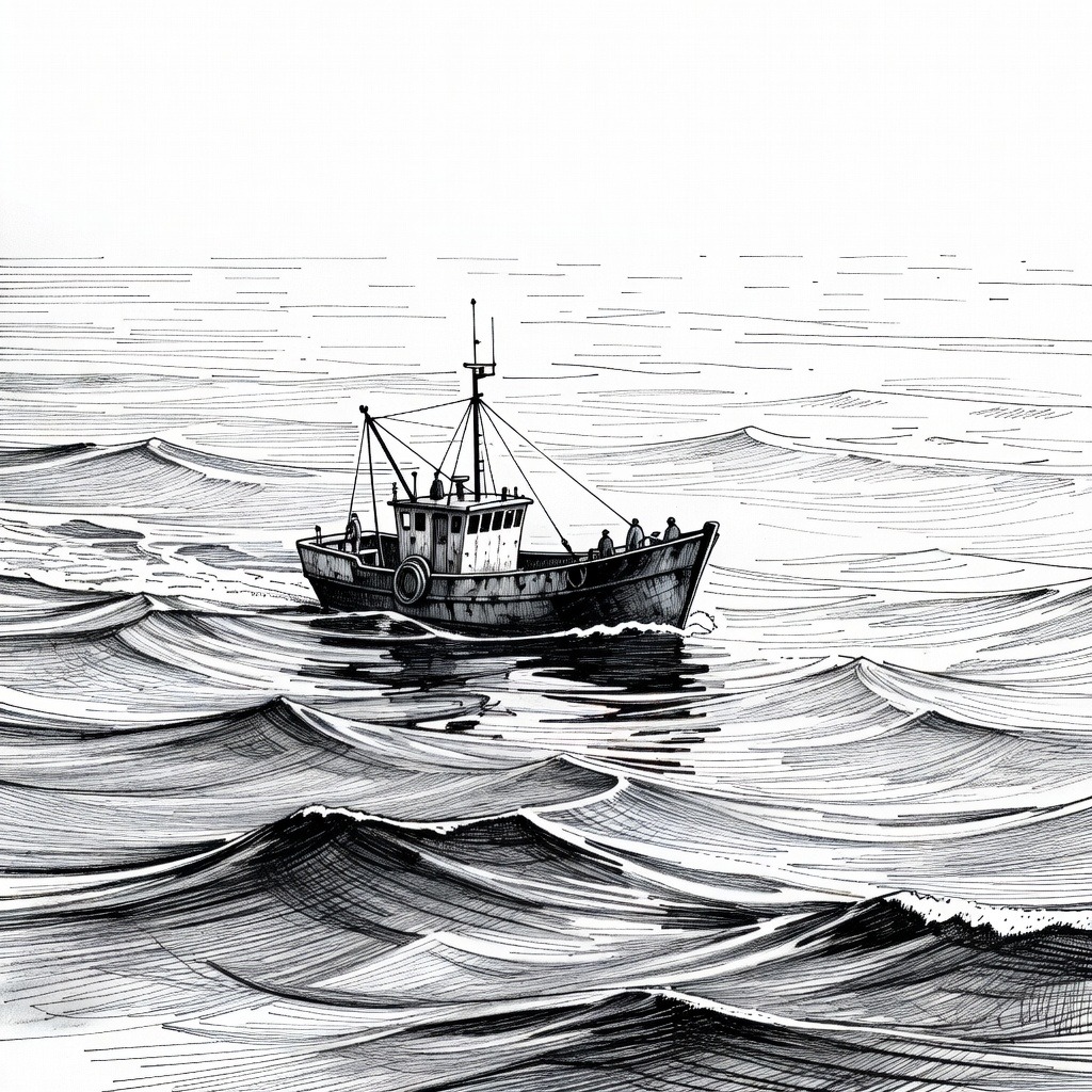 Illustration for: U.S. Military Strikes Two Alleged Trafficking Vessels in Eastern Pacific, Killing Five