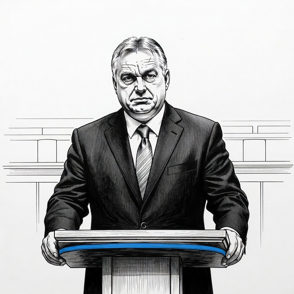 Illustration for: Hungarian Prime Minister Viktor Orbán Concedes Election Defeat