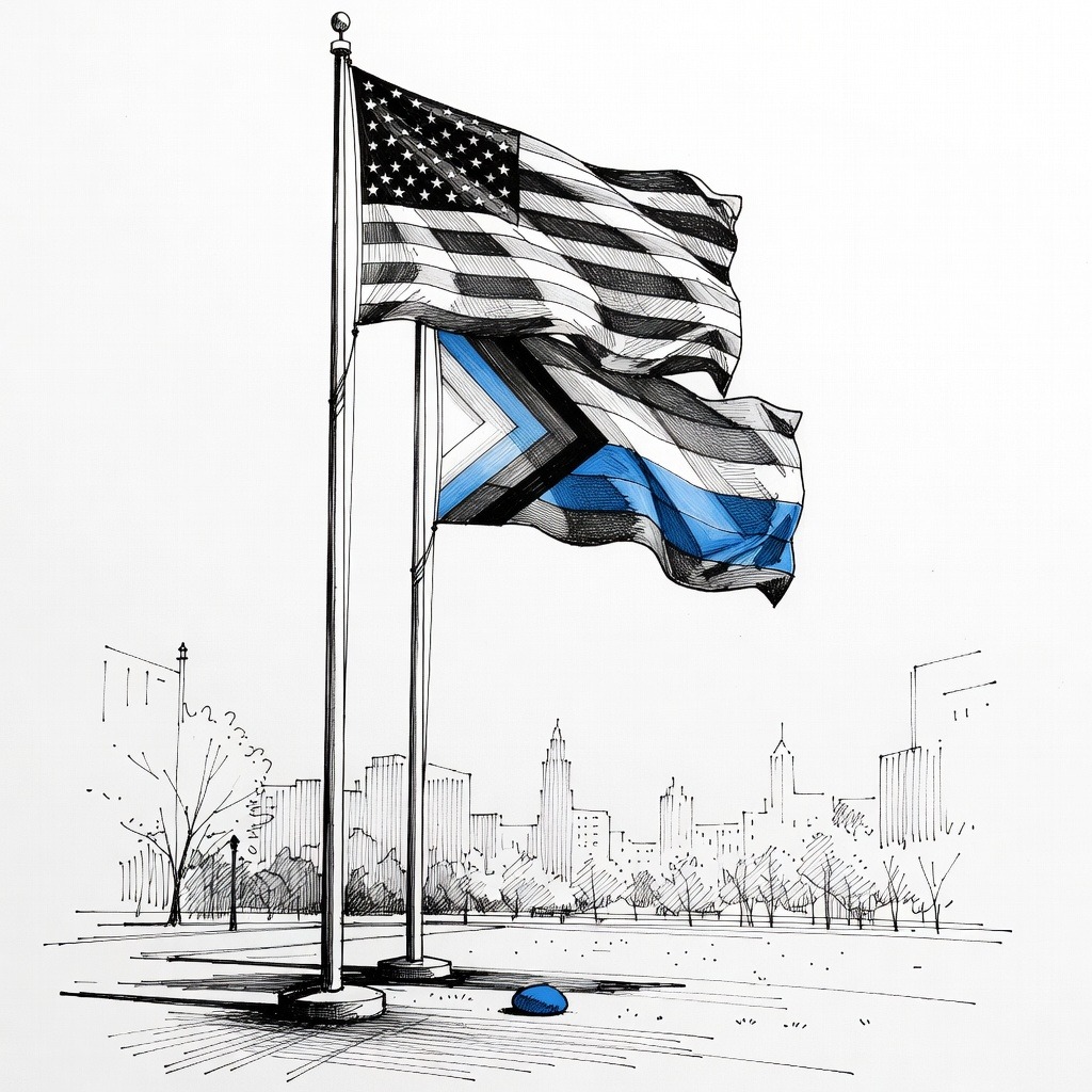 Illustration for: Federal Government Agrees to Restore Pride Flag at Stonewall National Monument