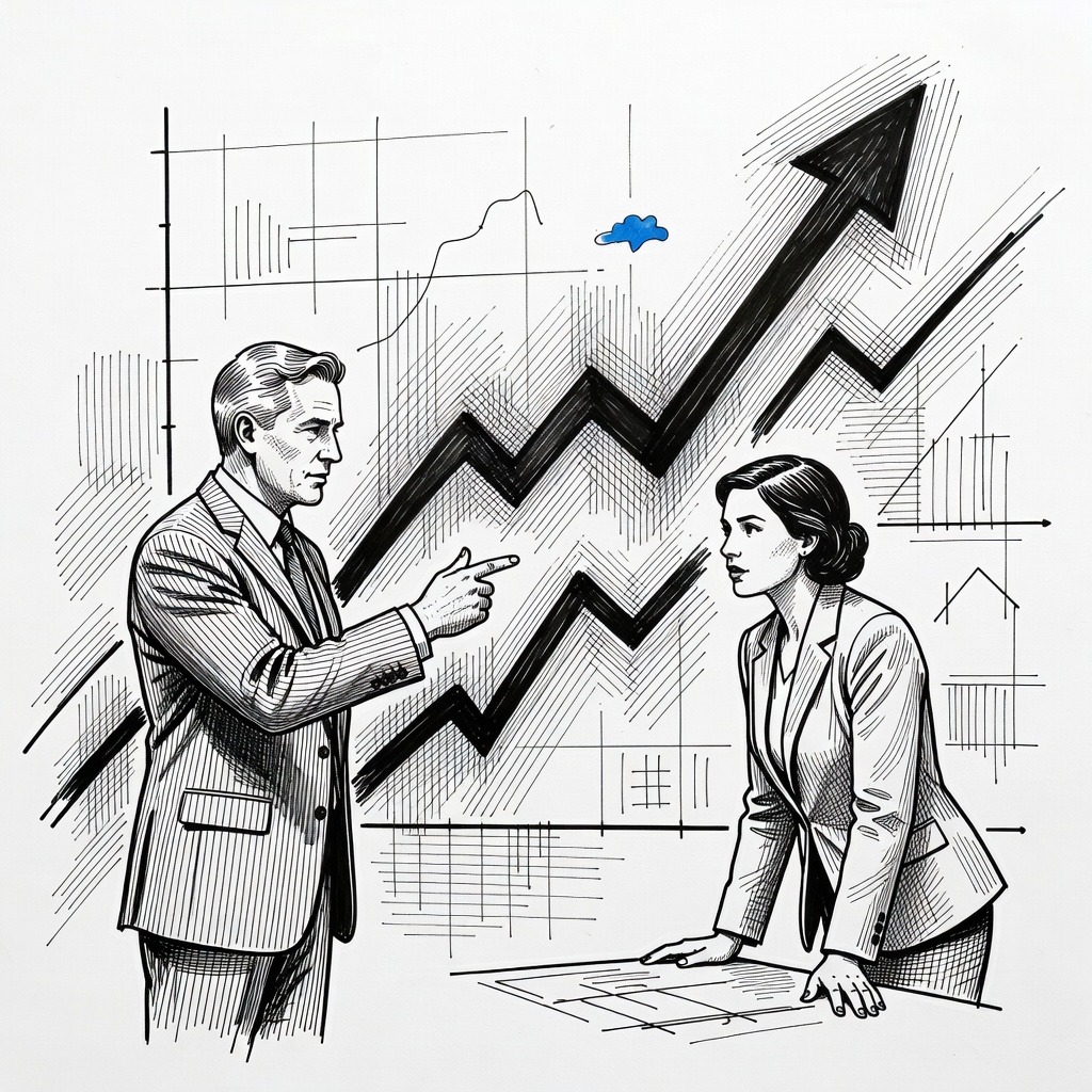 Illustration for: U.S. Software Stocks Rally and BlackRock Upgrades Equities Amid Hopes for U.S.-Iran Peace