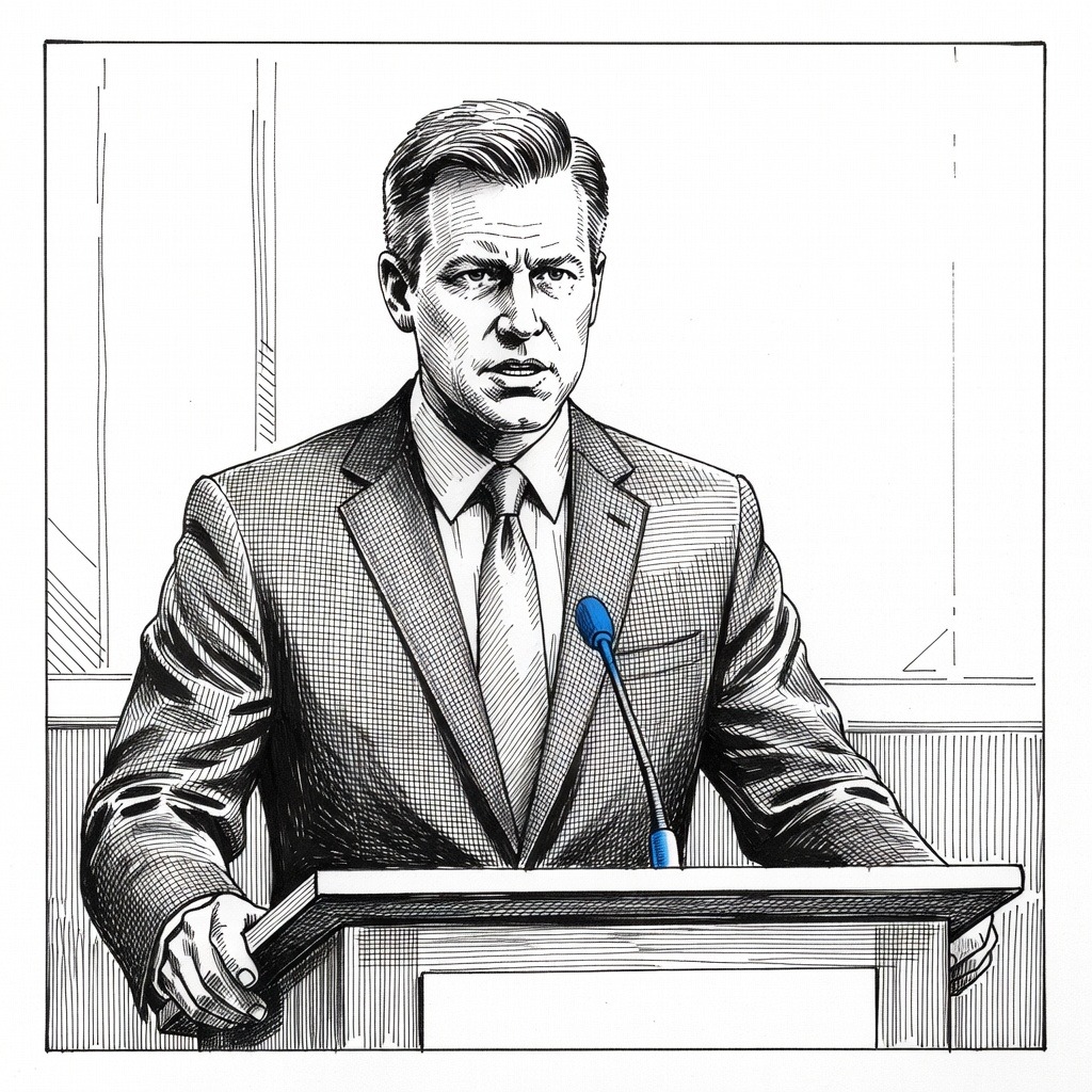 Illustration for: Representative Eric Swalwell Resigns from Congress Amid Sexual Misconduct Allegations