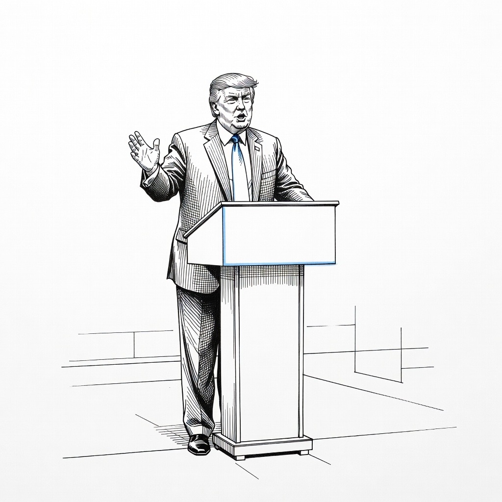 Illustration for: U.S. President Trump Criticizes Italian Prime Minister and Pope Leo XIV Over Middle East Policies