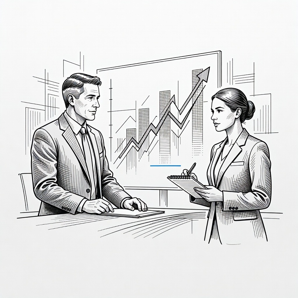 Illustration for: S&P 500 and Nasdaq Hit Record Highs Following Strong Bank Earnings