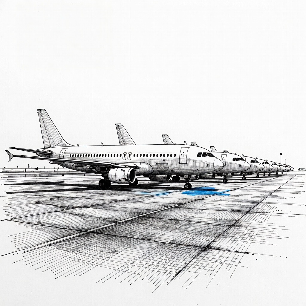 Illustration for: Spirit Airlines Faces Potential Liquidation Amid Rising Fuel Costs