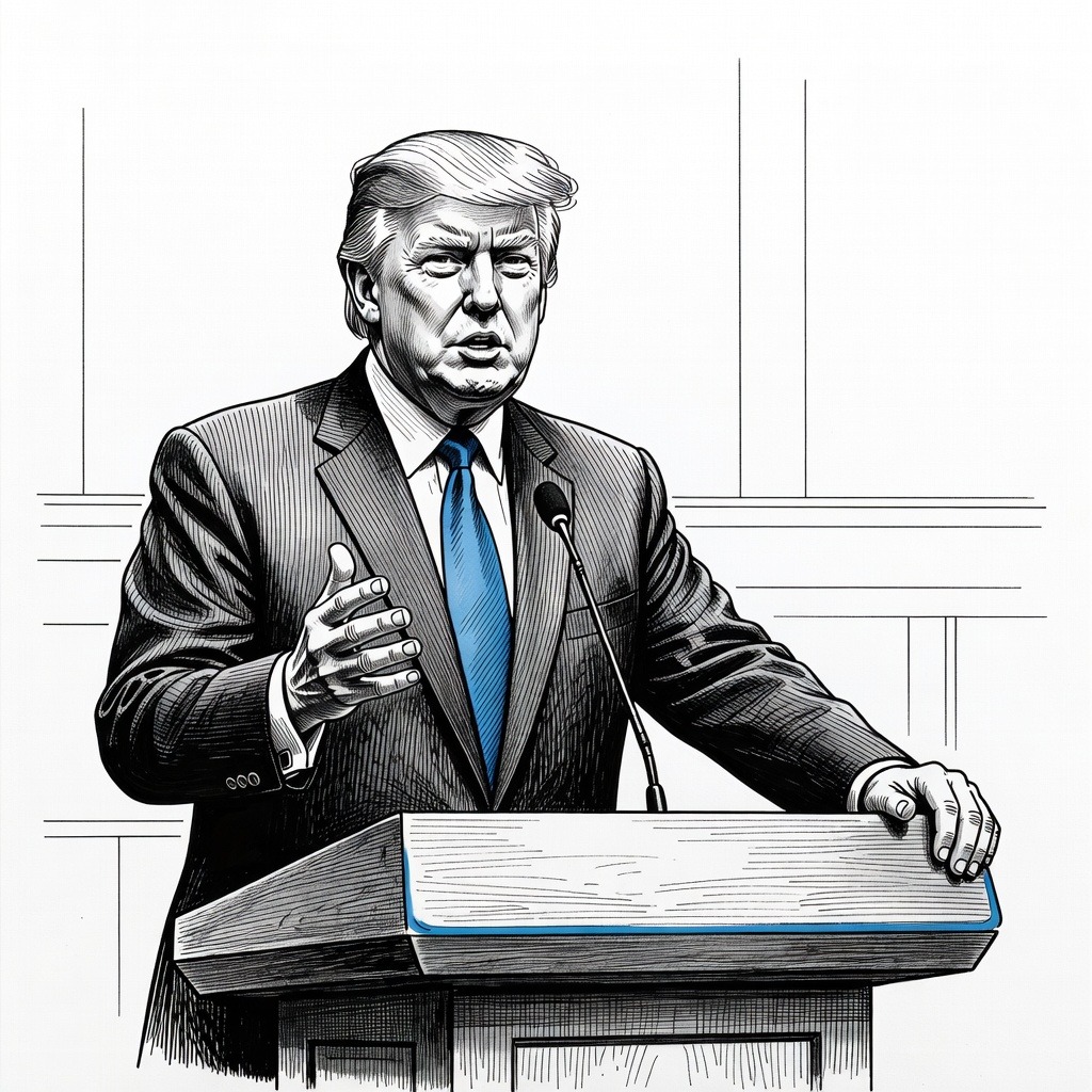 Illustration for: U.S. Maintains Blockade in Strait of Hormuz Amid Standoff with Iran