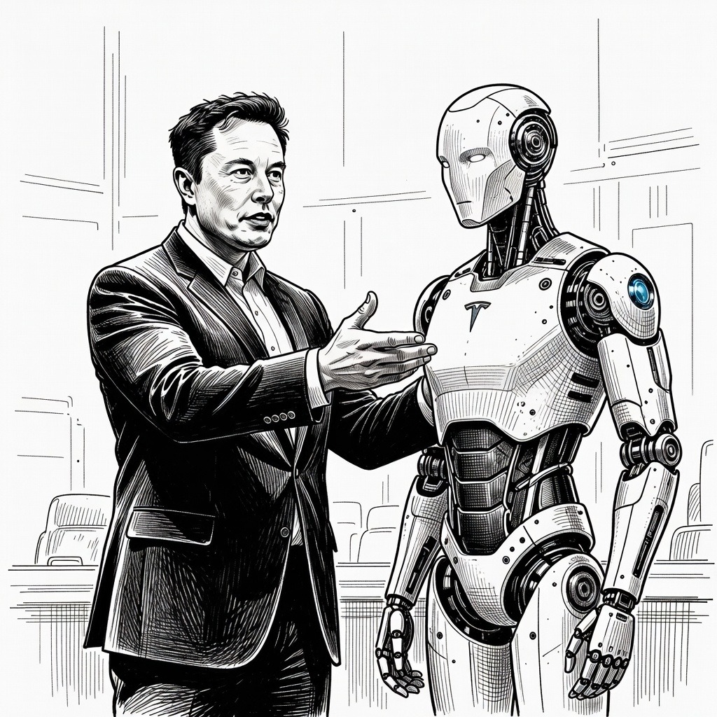 Illustration for: Tesla Exceeds First-Quarter Earnings Estimates, Increases Capital Expenditure to $25 Billion