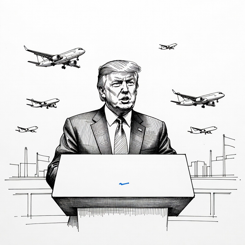 Illustration for: US Government Weighs Spirit Airlines Rescue as American Airlines Rejects United Merger
