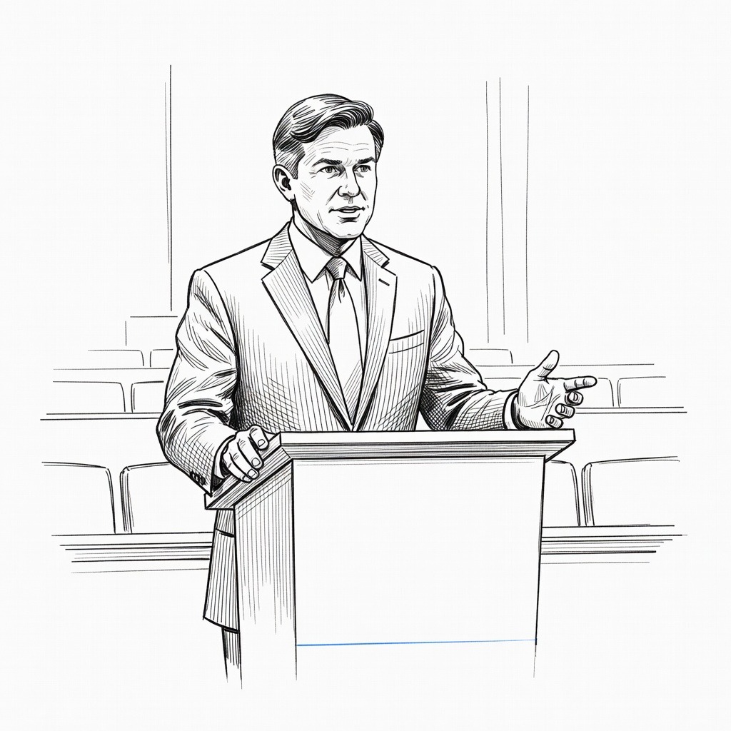 Illustration for: Lawmakers Pursue Budget Resolution Amid Record Homeland Security Shutdown and TSA Leadership Change