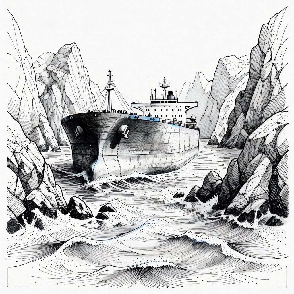 Illustration for: U.S.-Iran Maritime Standoff Continues as Peace Talks Stall and Energy Markets Feel Impact
