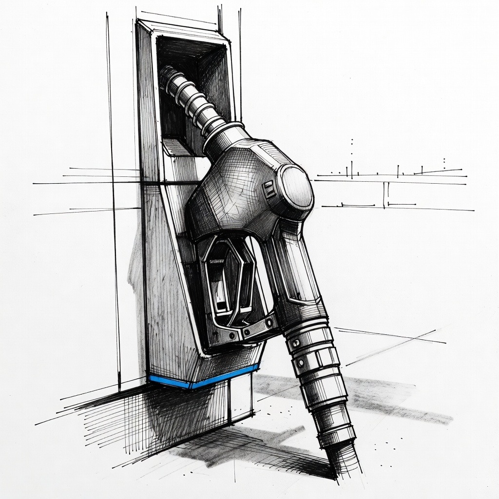 Illustration for: U.S. Gasoline Prices Reach Multi-Year High Amid Stalled Ceasefire Negotiations