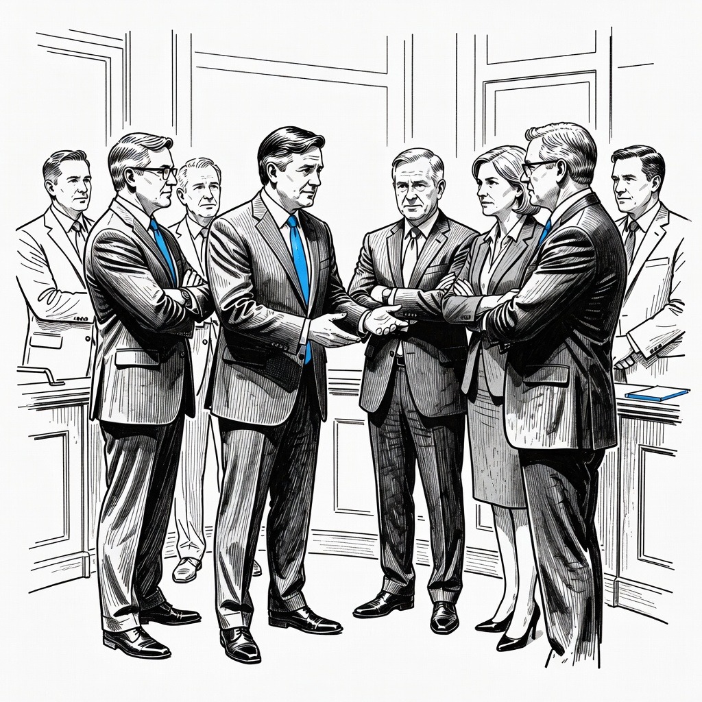 Illustration for: House Advances Procedural Measure for Surveillance Extension, Immigration Funding, and Farm Bill