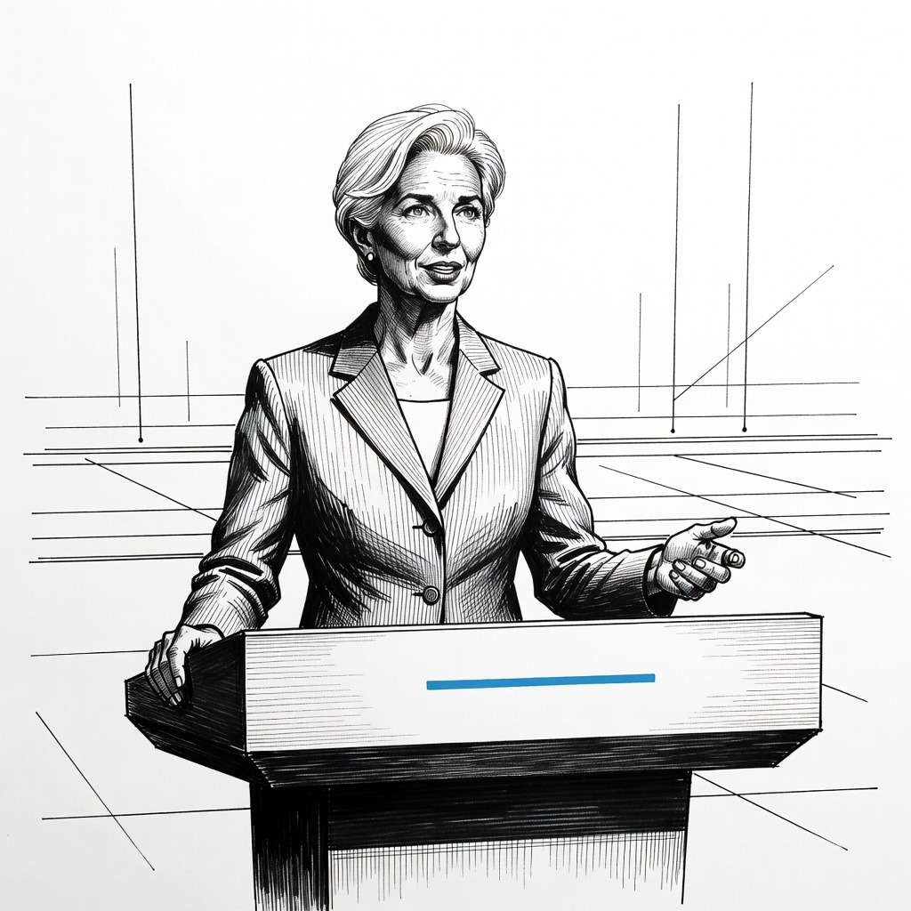 Illustration for: European Central Bank Holds Rates at 2% as Euro Zone Inflation Reaches 3%