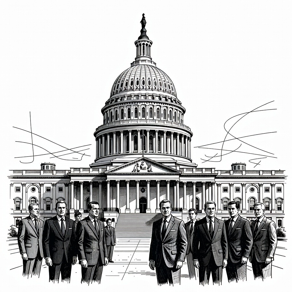 Illustration for: House Approves Bill to Fund Homeland Security, Ending 76-Day Shutdown