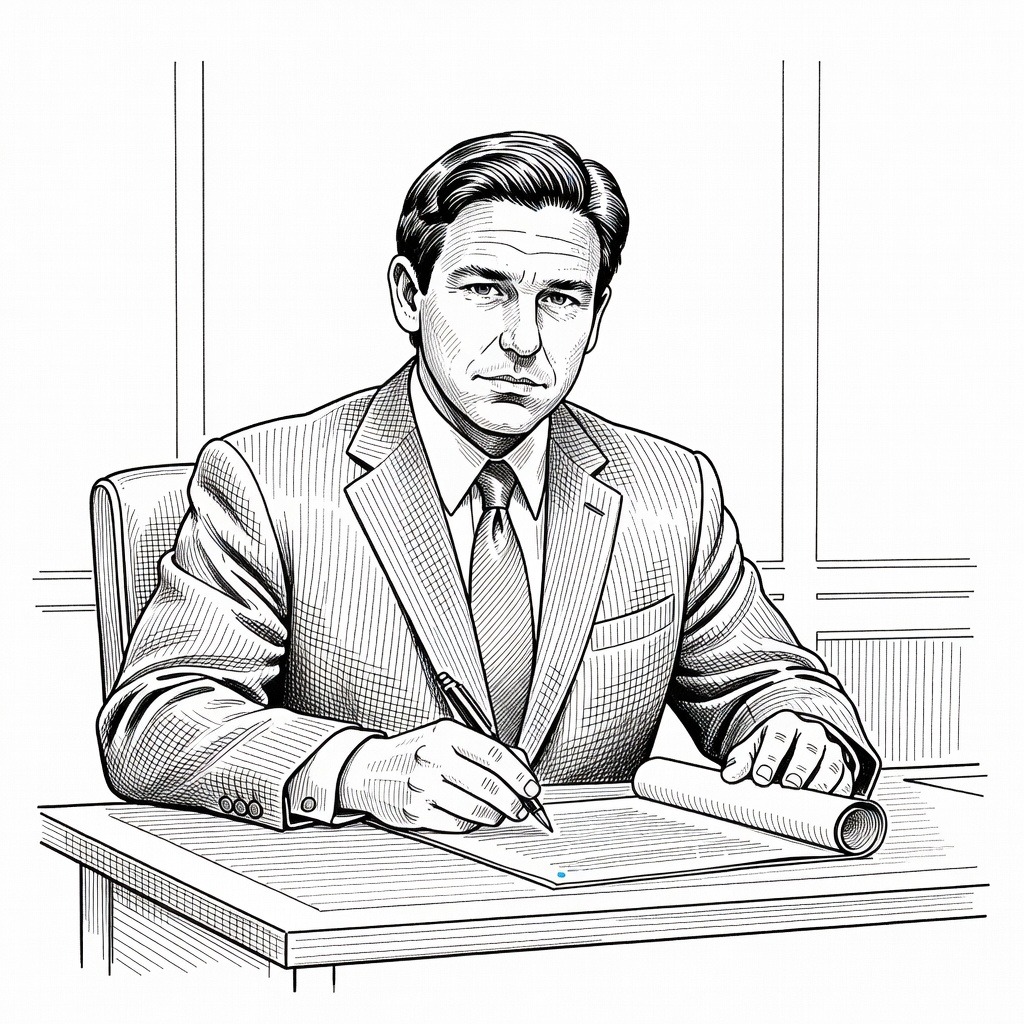 Illustration for: Florida Legislature Passes New Congressional Map Expected to Favor Republicans