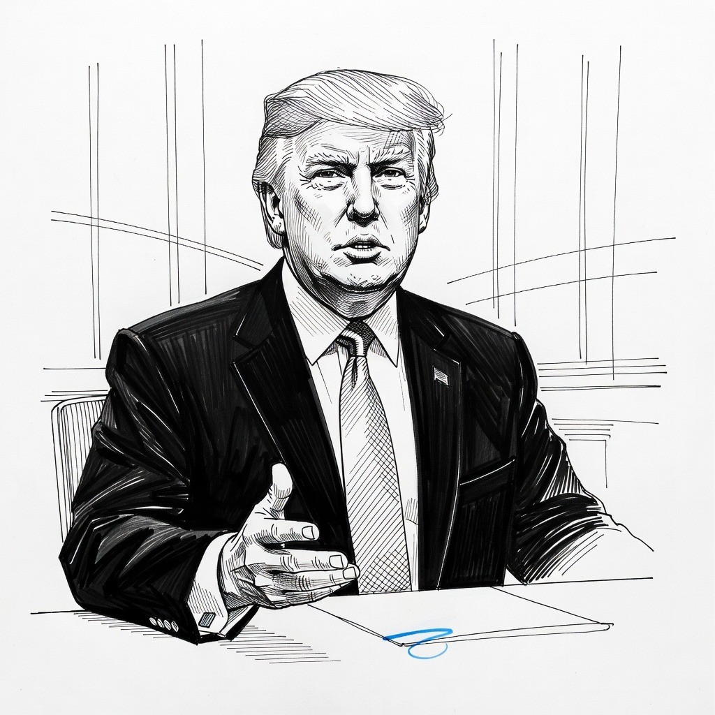 Illustration for: Trump Announces 25% Tariff on European Union Cars and Trucks