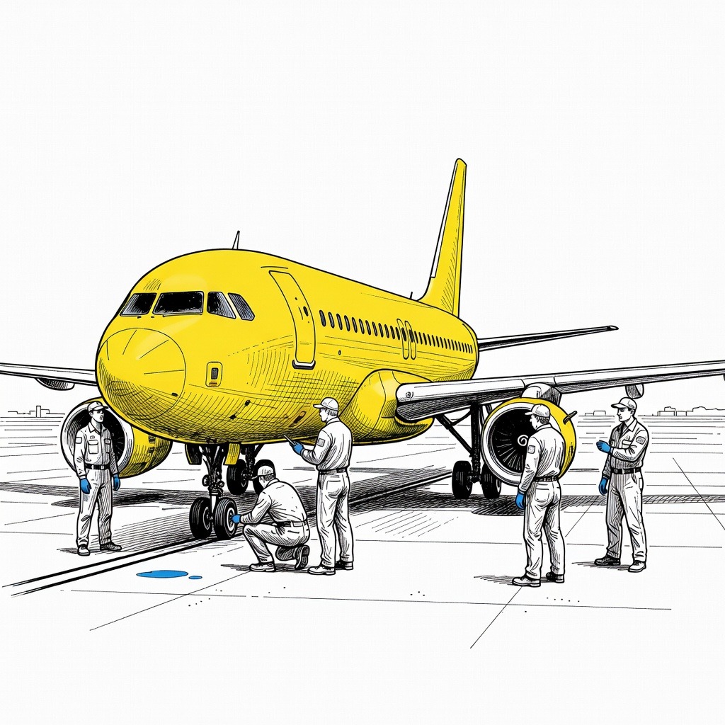 Illustration for: Spirit Airlines Faces Potential Imminent Shutdown as Government Bailout Negotiations Stall