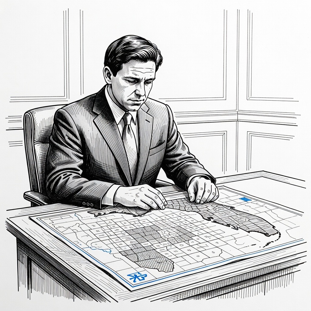 Illustration for: States Move to Redraw Congressional Maps Following Supreme Court Redistricting Ruling
