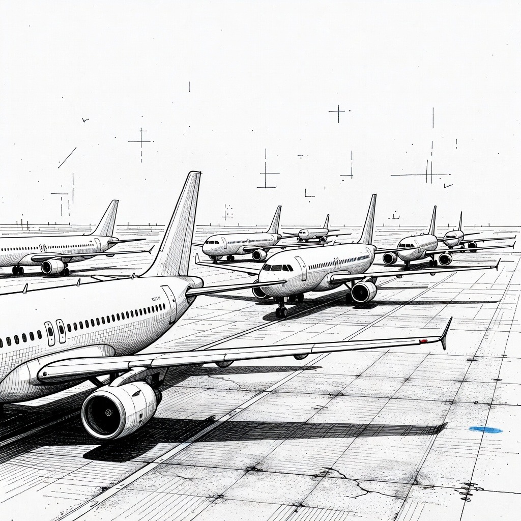 Illustration for: Spirit Airlines Ceases Operations Following Failed Bailout Negotiations