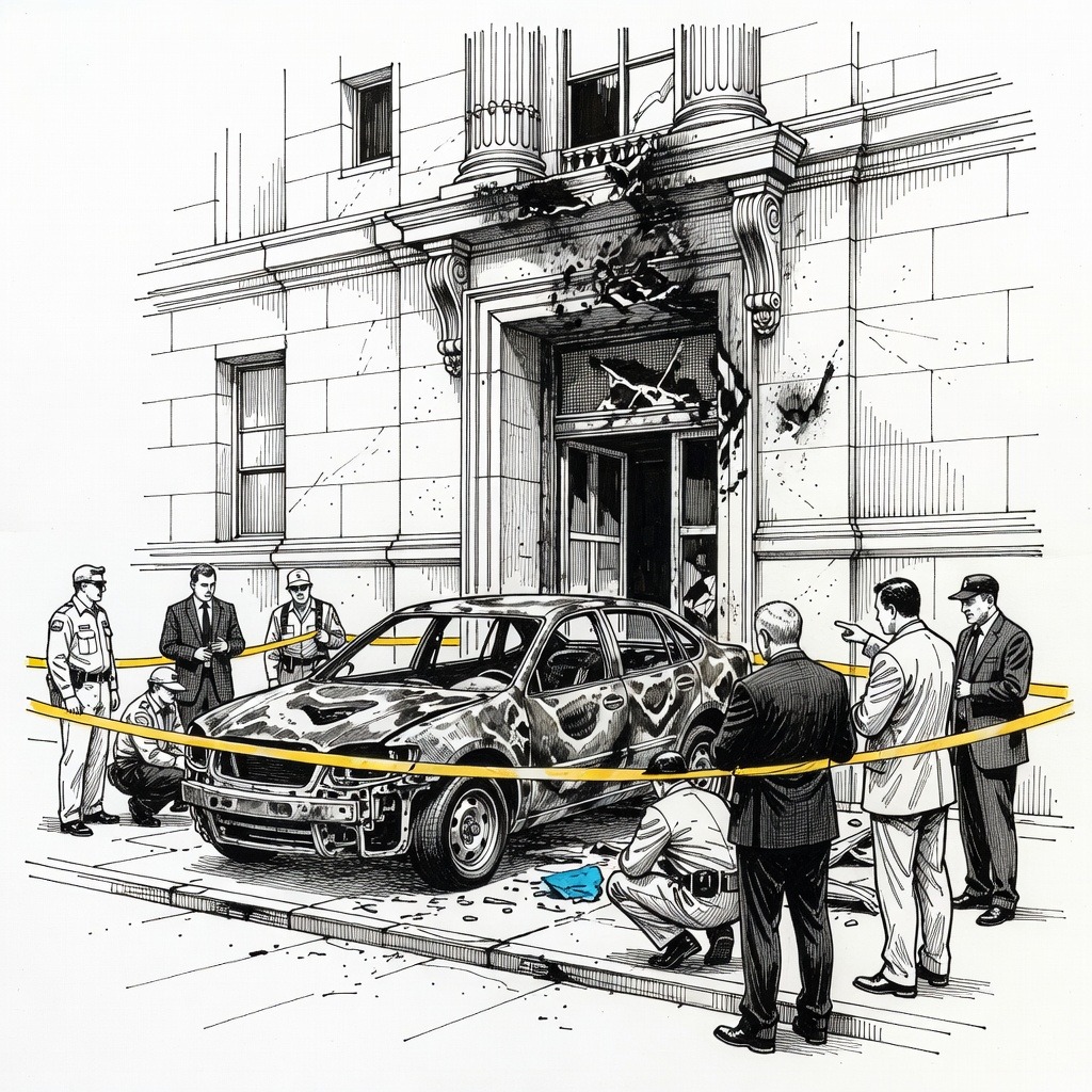 Illustration for: 1 Dead Following Fiery Vehicle Crash at Portland Athletic Club