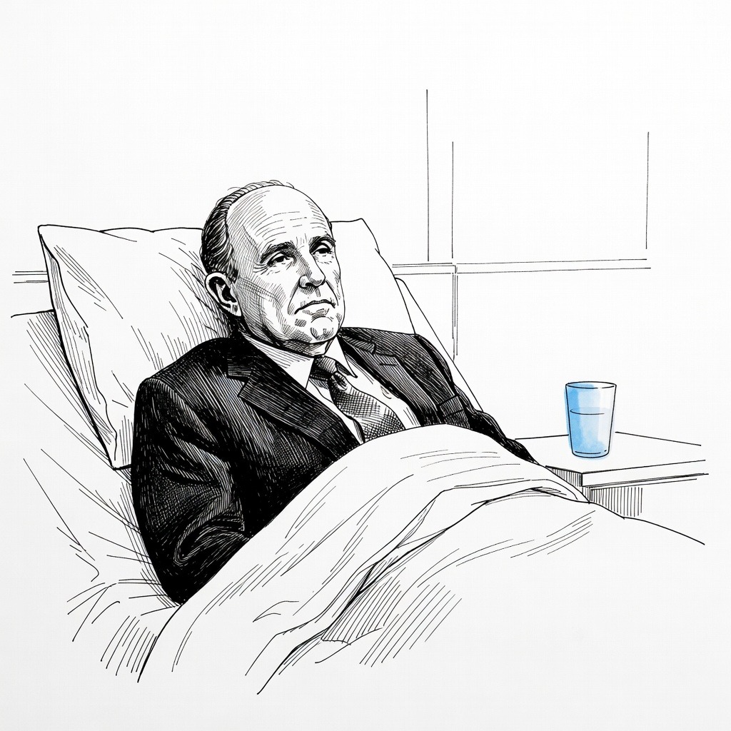 Illustration for: Former New York City Mayor Rudy Giuliani Hospitalized in Critical Condition