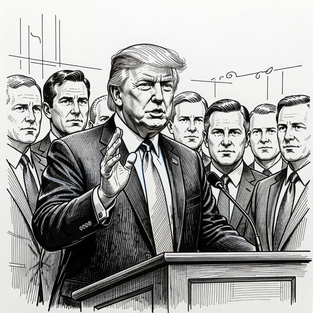 Illustration for: Trump-Backed Challengers Defeat Five Republican Incumbents in Indiana State Senate Primaries
