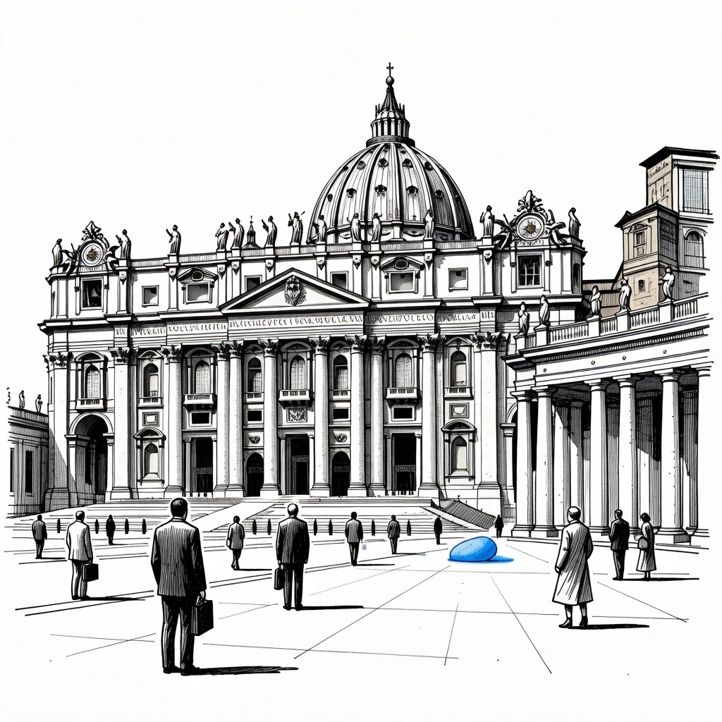 Illustration for: U.S. Secretary of State Marco Rubio Meets with Pope Leo XIV at the Vatican