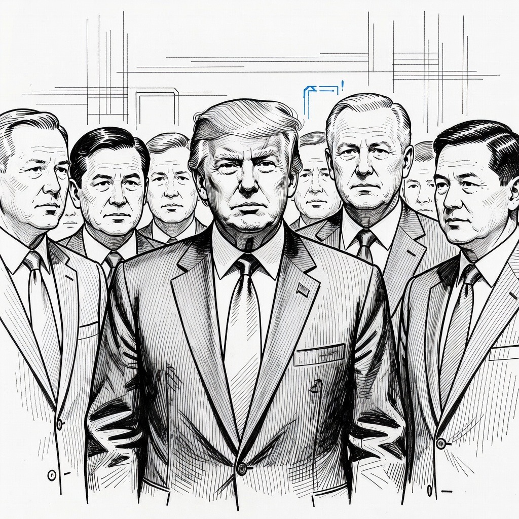 Illustration for: Boeing CEO Expected to Join President Trump for Beijing Summit Amid Potential Jet Order