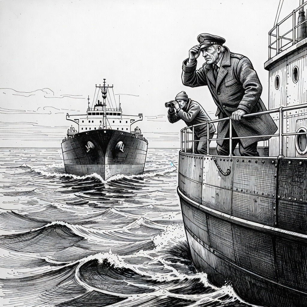 Illustration for: U.S. and Iran Exchange Fire in Strait of Hormuz as Ceasefire Strains