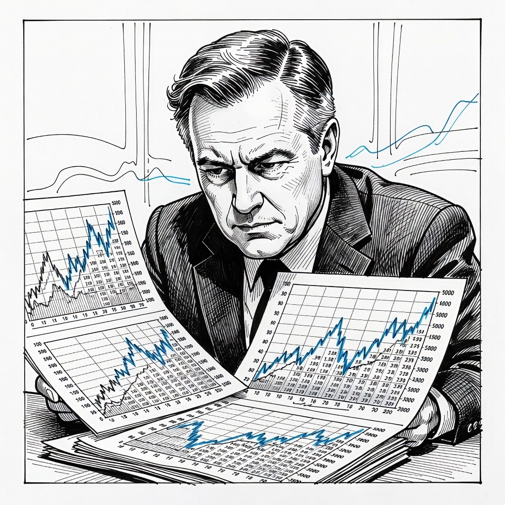 Illustration for: U.S. Equity Markets Surge on AI Investments Amid Varying Forecasts