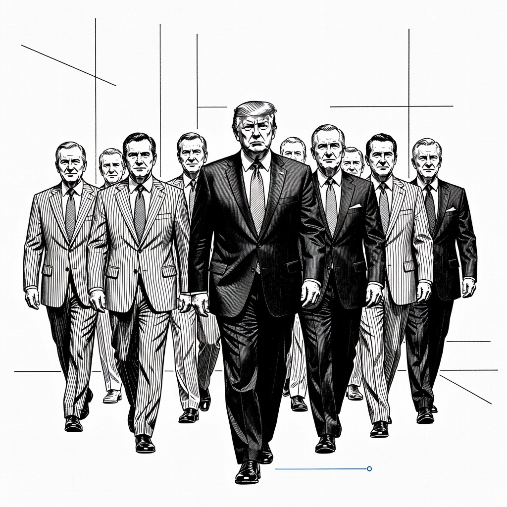 Illustration for: President Trump Invites US Corporate Executives to Join Diplomatic Delegation to China