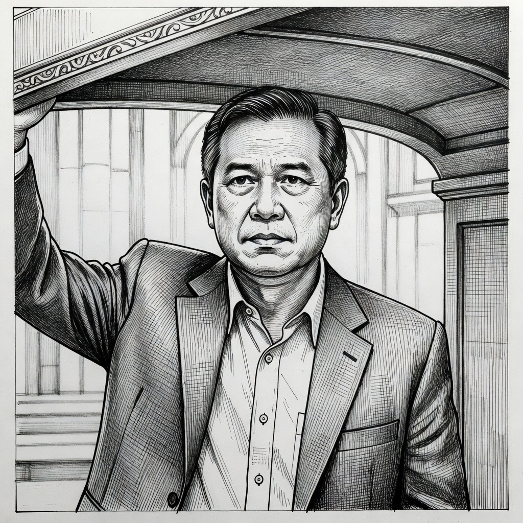 Illustration for: Gunfire Erupts in Philippine Senate During Standoff Over Senator's Arrest Warrant