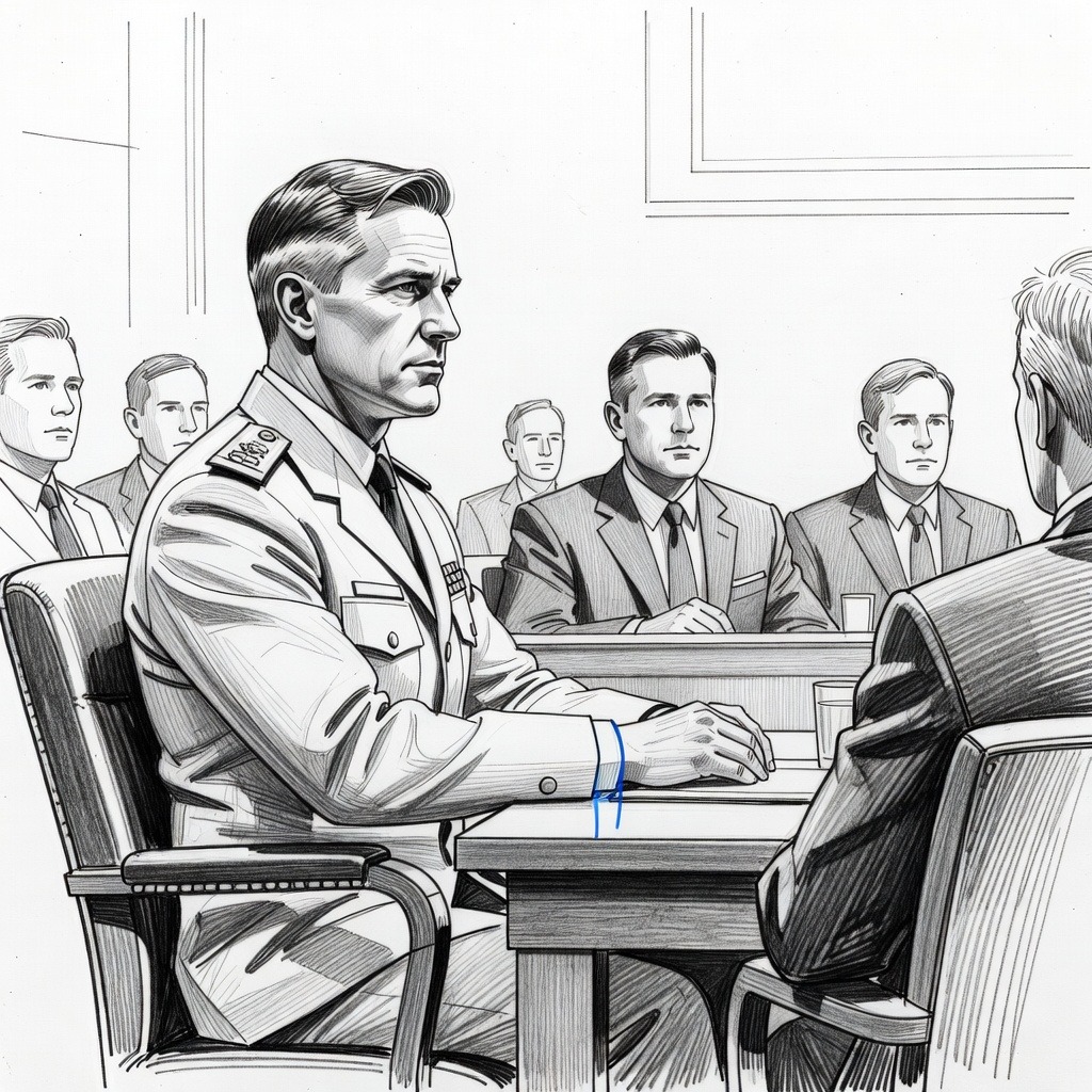Illustration for: U.S. Central Command Head Testifies on Impact of Military Campaign in Iran