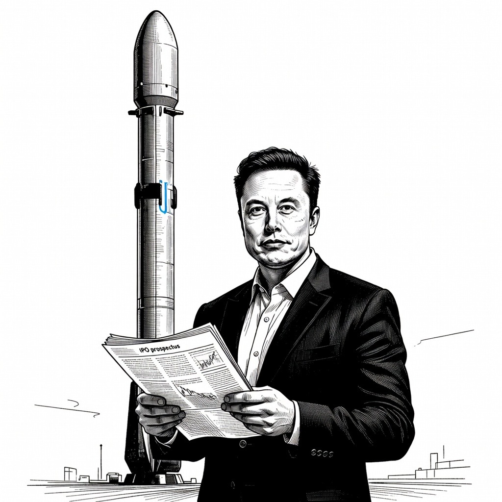 Illustration for: SpaceX Anticipated to Release IPO Prospectus Ahead of Expected June Listing