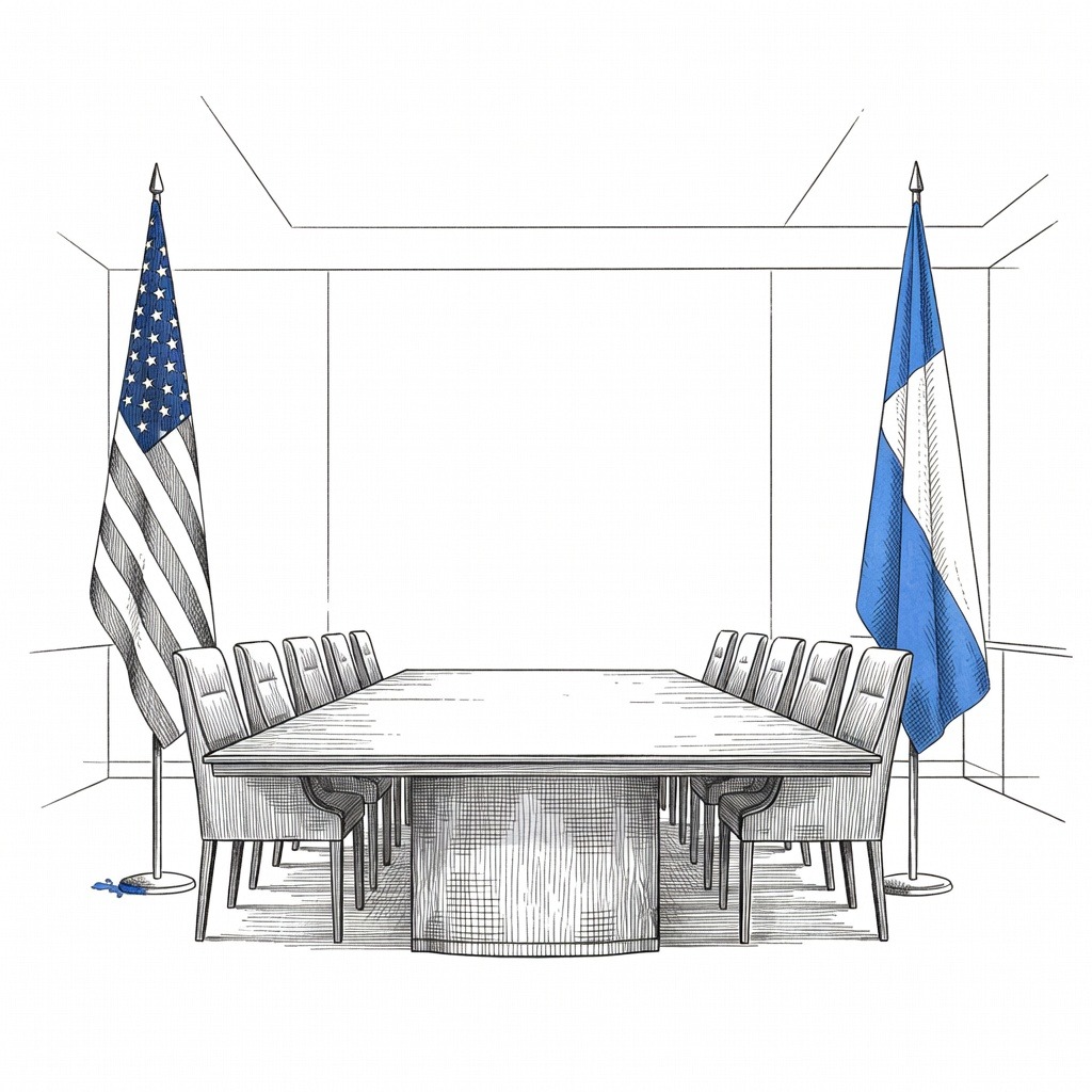 Illustration for: U.S. President Trump and Chinese President Xi Conclude Beijing Summit Discussing Taiwan, Iran, and Detainees
