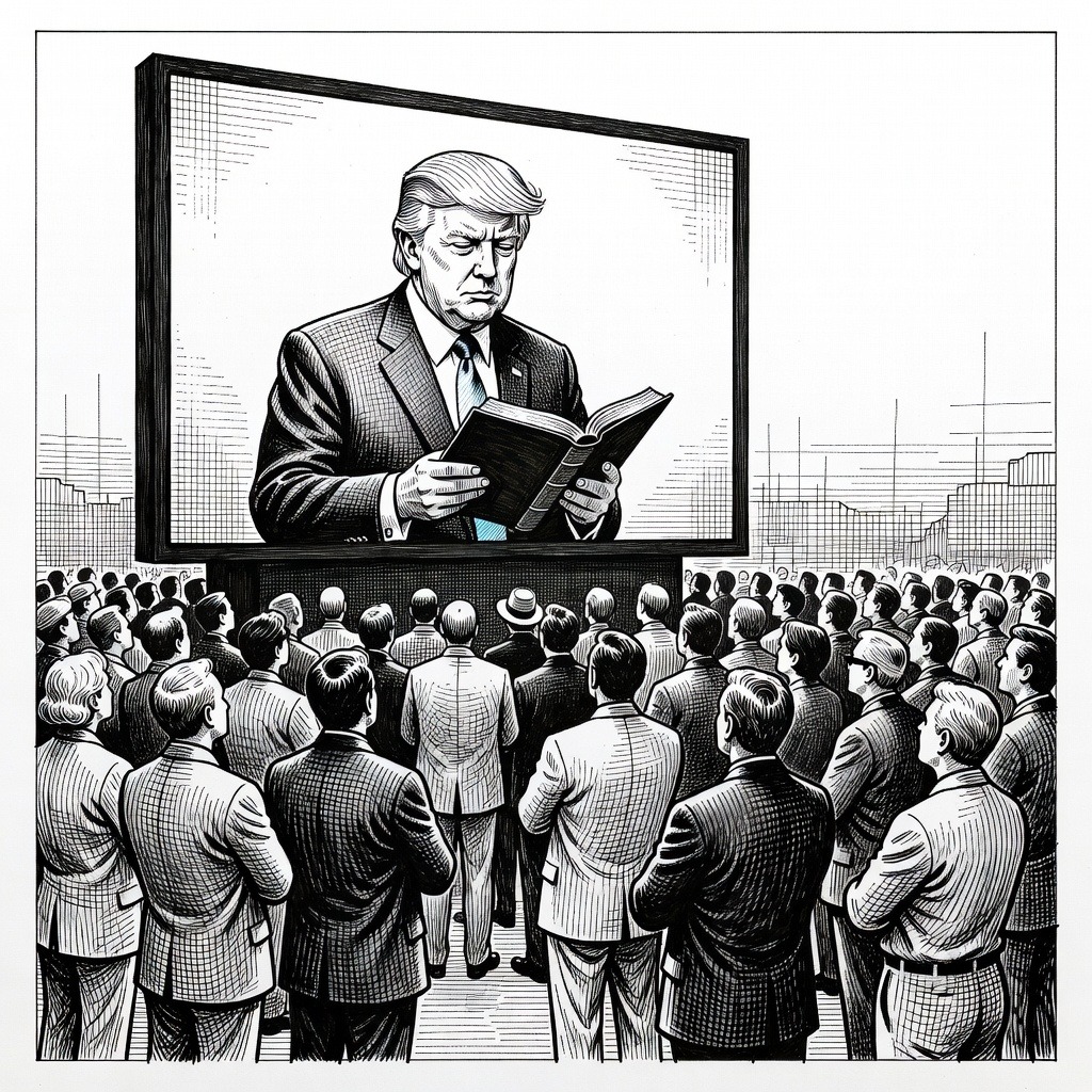 Illustration for: Thousands Gather on National Mall for 'Rededicate 250' Prayer Rally