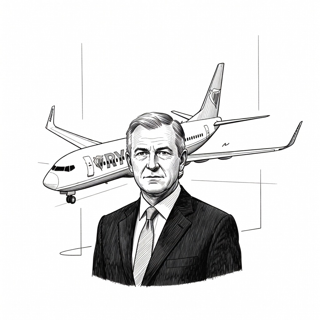 Illustration for: Ryanair Reports Profit Increase as Executives Warn of Jet Fuel Crisis Impact