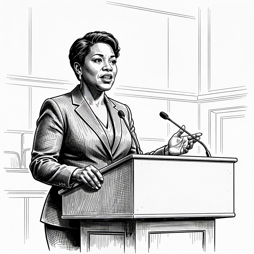 Illustration for: Keisha Lance Bottoms Secures Democratic Nomination for Georgia Governor