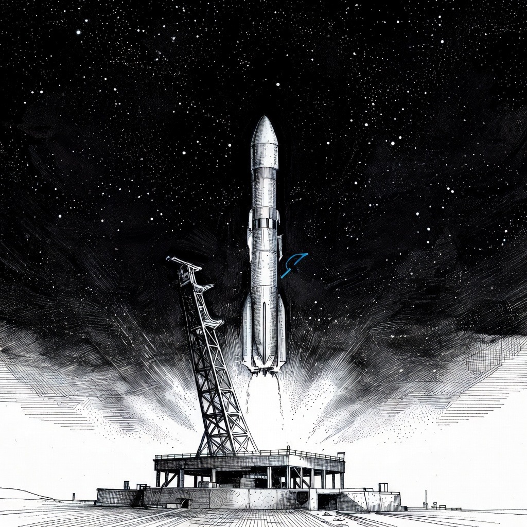 Illustration for: SpaceX Files for Initial Public Offering, Plans Direct Share Access for Retail Investors