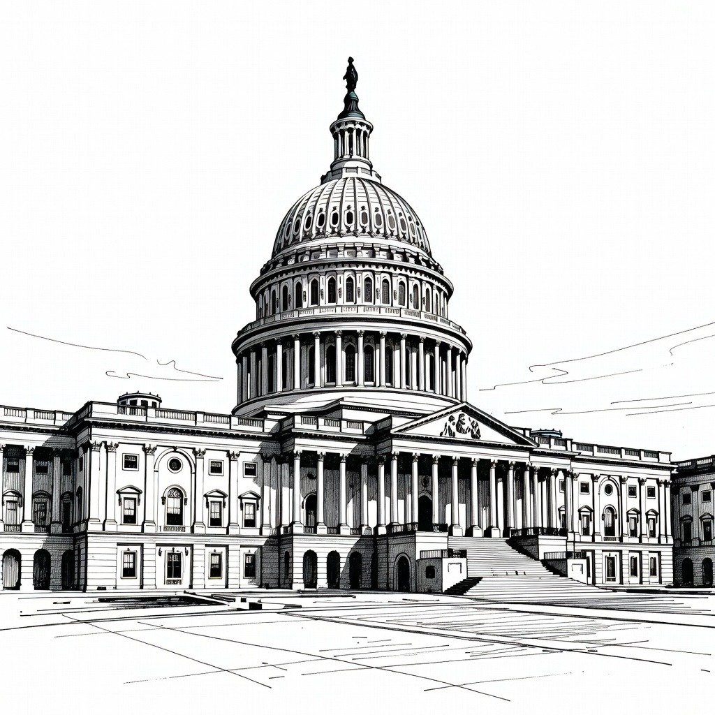Illustration for: Senate Advances Immigration Funding Bill Without White House Security Provision