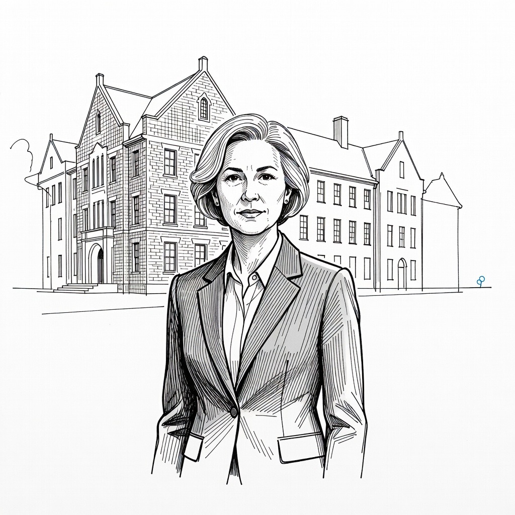 Illustration for: Harvard Appoints Sheryl WuDunn to Board of Overseers Amid Scrutiny