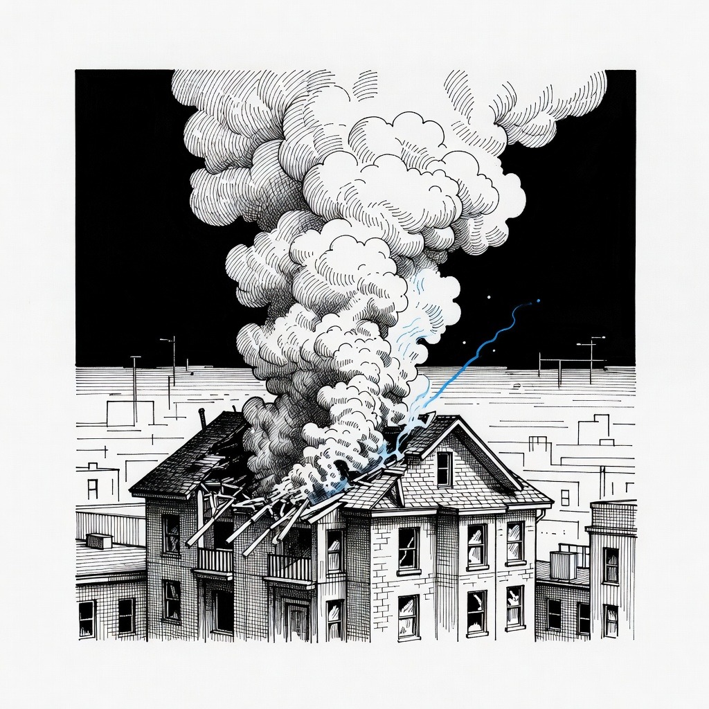 Illustration for: Russian Drone Strikes Romanian Apartment Building Near Ukrainian Border
