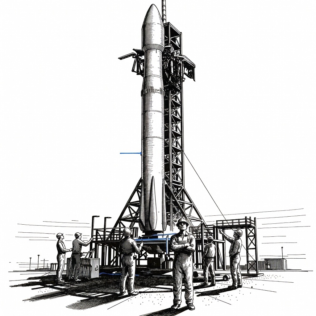 Illustration for: SpaceX Prepares for $75 Billion IPO at $1.75 Trillion Valuation