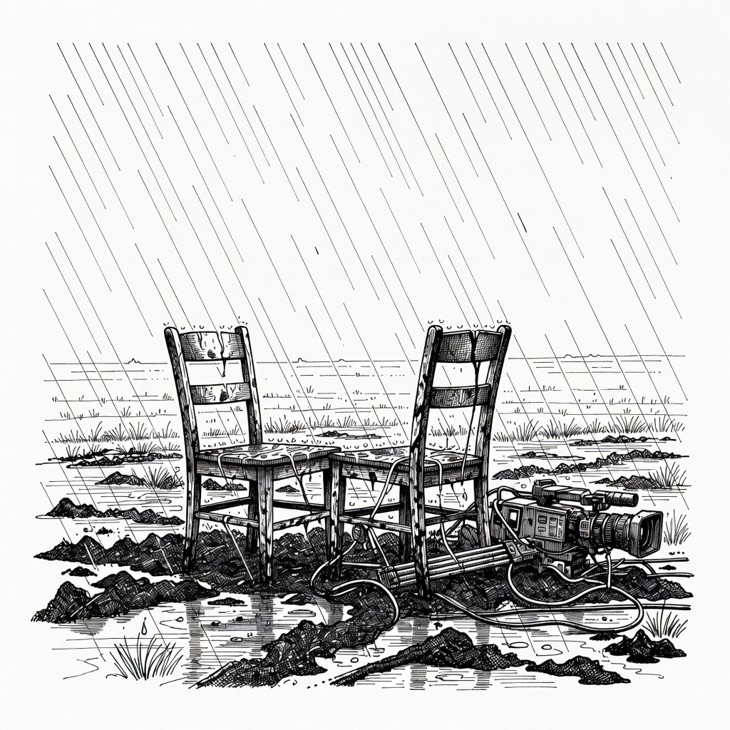 Illustration for: President Trump Abruptly Ends Television Interview Over Dispute on Election Claims and Compensation Fund