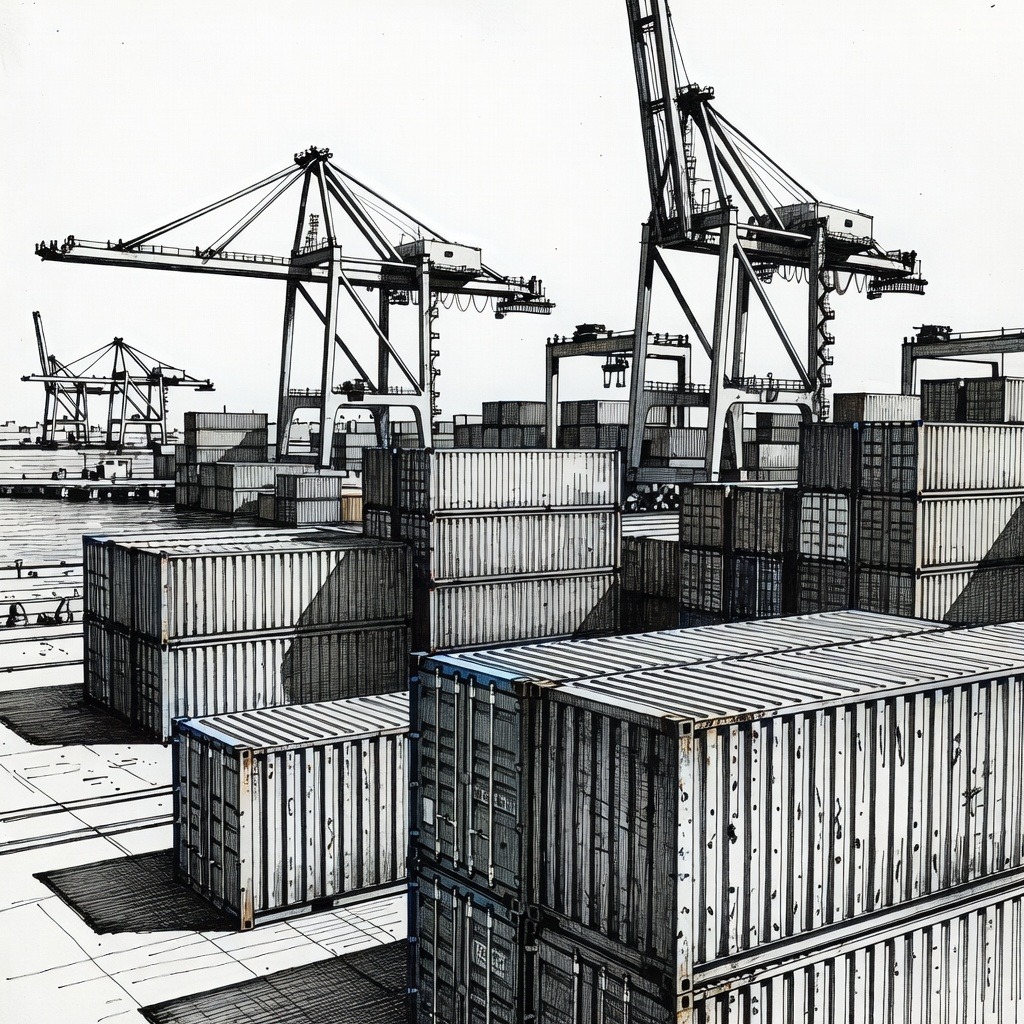 Illustration for: Global Markets and Supply Chains Face Disruptions 100 Days Into Middle East Conflict