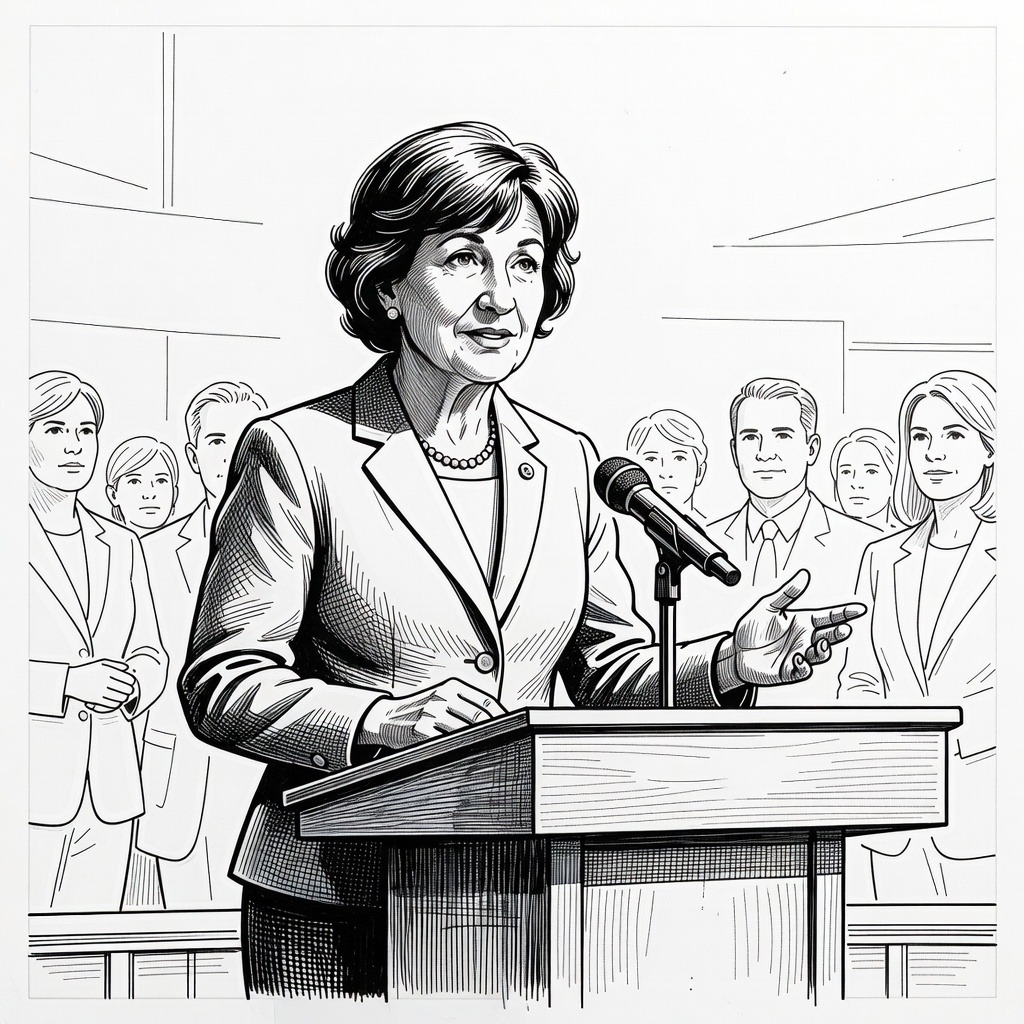 Illustration for: Maine Democratic Senate Candidate Faces Scrutiny Over Misconduct Allegations and Financial Disclosures