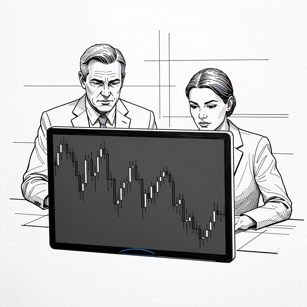 Illustration for: Global Markets Experience Broad Sell-Off Amid Tech Reversal and Shifting Rate Expectations