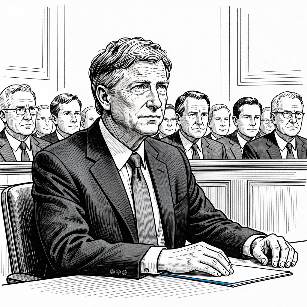 Illustration for: Bill Gates Testifies Before House Committee Over Past Association With Jeffrey Epstein