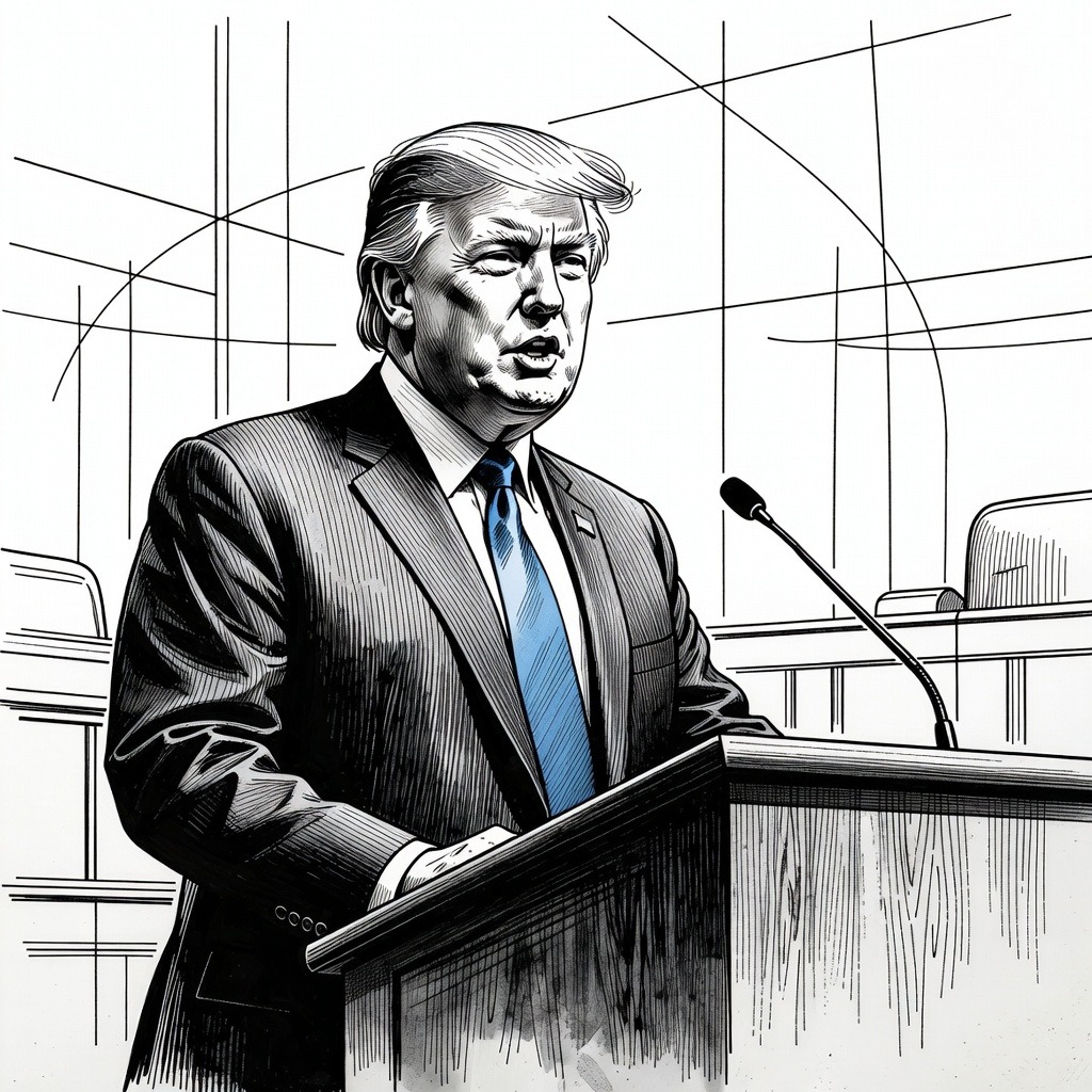 Illustration for: U.S. Military Destroys 22 Iranian Ships in Night Operation as Trump Details Mission