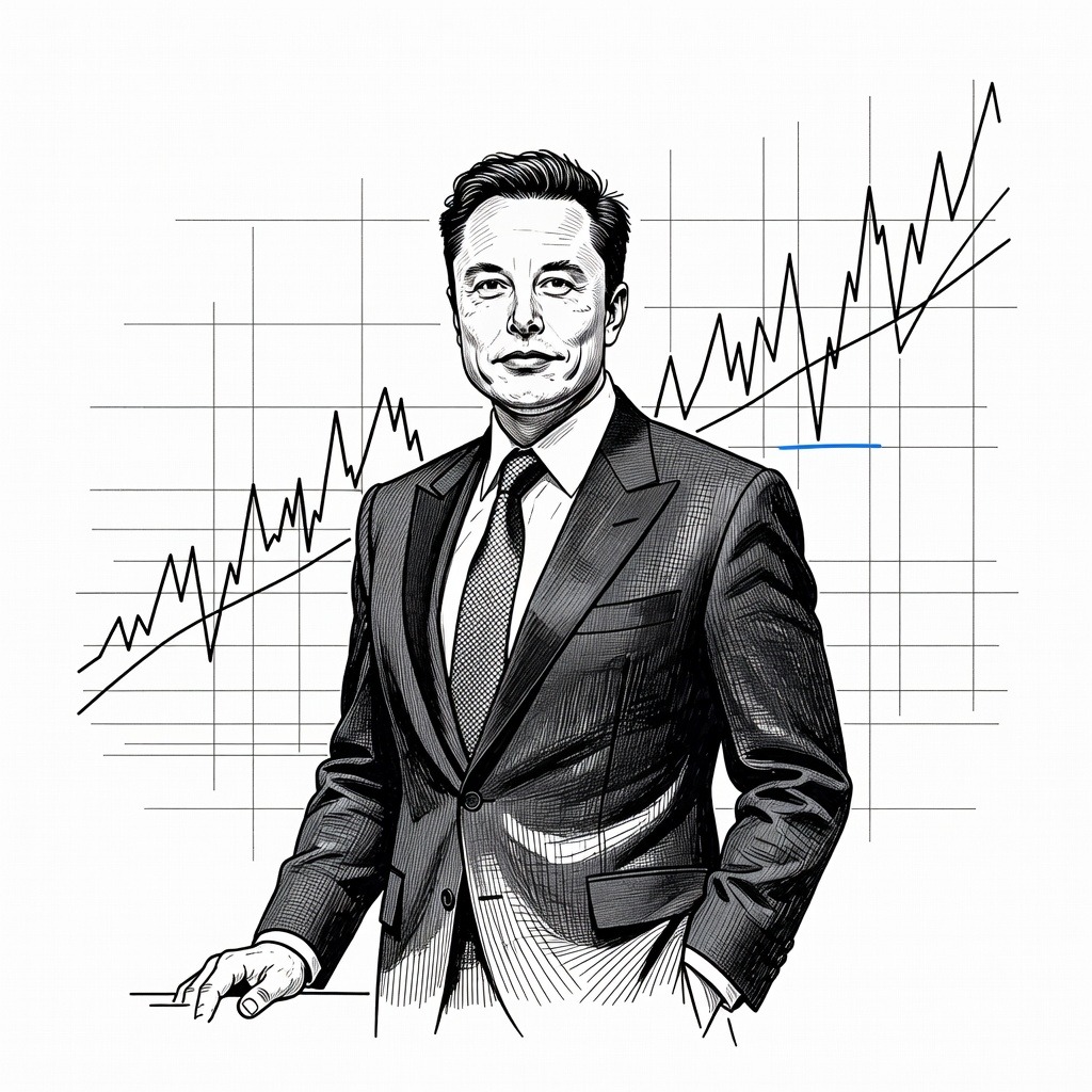 Illustration for: SpaceX Debuts on Nasdaq with Record-Breaking $2 Trillion Initial Public Offering